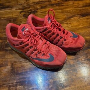 Nike Air Max 2016 Bright Crimson Size 12 Authentic Trainer Runner Used 2015